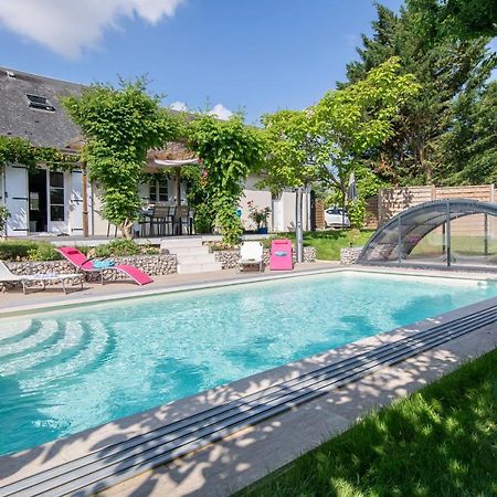 Au Coeur Du Bien-Etre, Chalet Avec Piscine Chauffee Et Couverte, Spa, Sauna, Massages Monteaux Екстериор снимка